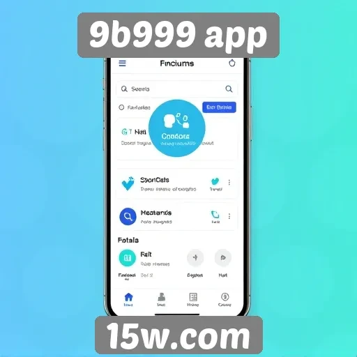 Interface do 9b999 app é amigável e intuitiva